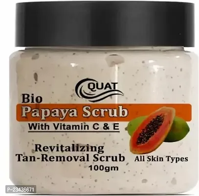 Quat Bio Papaya Scrub With Vitamin C And E Revitalizing And Tan Removal Scrubnbsp;nbsp;100 G-thumb0