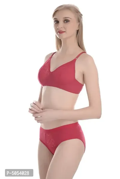 Buy Bridal Designer Pink Cotton Net Self Pattern Bra And Panty Set For  Women Online In India At Discounted Prices