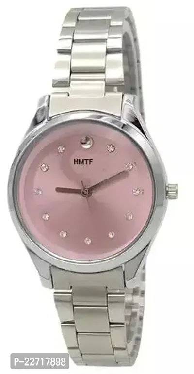 Stylish Silver Metal Analog Watches For Women-thumb0