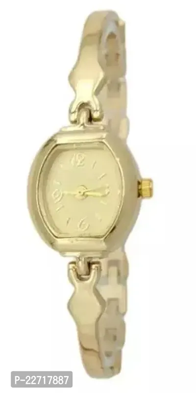 Stylish Golden Metal Analog Watches For Women