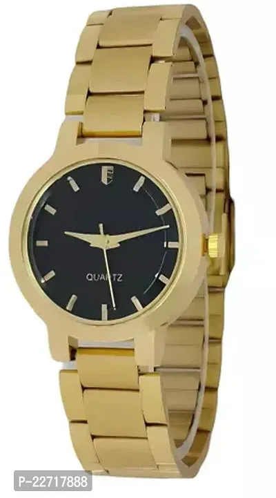 Stylish Golden Metal Analog Watches For Women