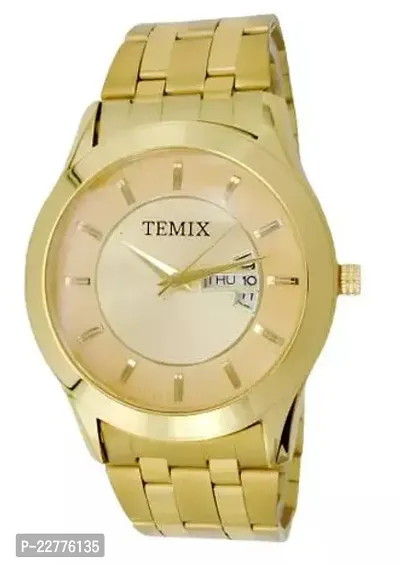 Stylish Golden Metal Other Watches For Men