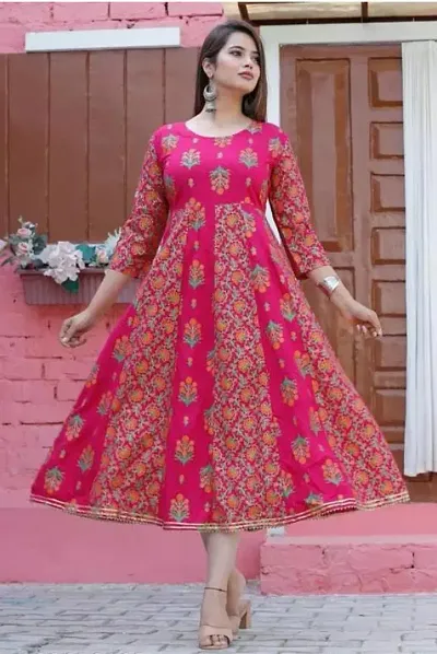 Stylish Anarkali Rayon Kurta