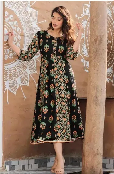 Stylish Anarkali Rayon Kurta