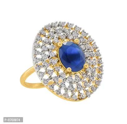 Charms Dazzling American Diamond Adjustable Ring for Women