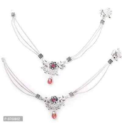 Charms Silver Metal Anklet for Women-thumb0