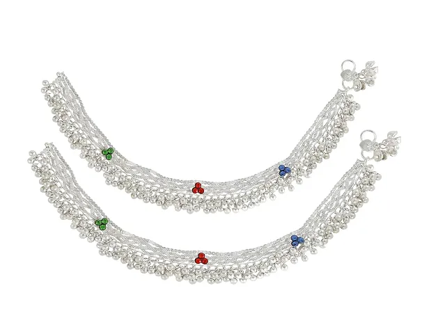 Charms Traditional Plated Anklets For Women Girls