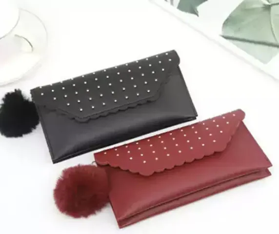 Stylish PU Clutch For Women Pack Of 2