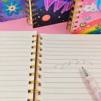 Diary with Popit Fidget Toy | Popit for Kids |Star Notebook | Journal | Star Stationery | Gift for Boys | (Notebook- Star)/Pop It Fidget Diary, A5 Size Ruled Spiral Notebook-thumb3