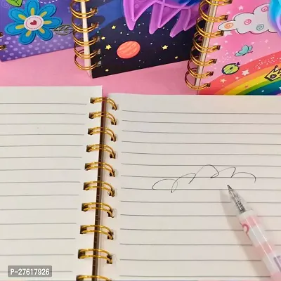 Diary with Popit Fidget Toy | Popit for Kids |Star Notebook | Journal | Star Stationery | Gift for Boys | (Notebook- Star)/Pop It Fidget Diary, A5 Size Ruled Spiral Notebook-thumb4