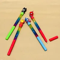 Water Glitter Gel pen beautiful/Glitter Pens/ Stylus Pen/Gift Pen/Bithday Gift/3D Fancy Pen Water Glitter Cute Stylish Pen School Stationery for Kids Boys  Girls (Pack Of 4)-thumb2