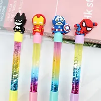 Water Glitter Gel pen beautiful/Glitter Pens/ Stylus Pen/Gift Pen/Bithday Gift/3D Fancy Pen Water Glitter Cute Stylish Pen School Stationery for Kids Boys  Girls (Pack Of 4)-thumb3