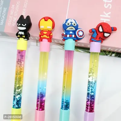 Water Glitter Gel pen beautiful/Glitter Pens/ Stylus Pen/Gift Pen/Bithday Gift/3D Fancy Pen Water Glitter Cute Stylish Pen School Stationery for Kids Boys  Girls (Pack Of 4)-thumb4