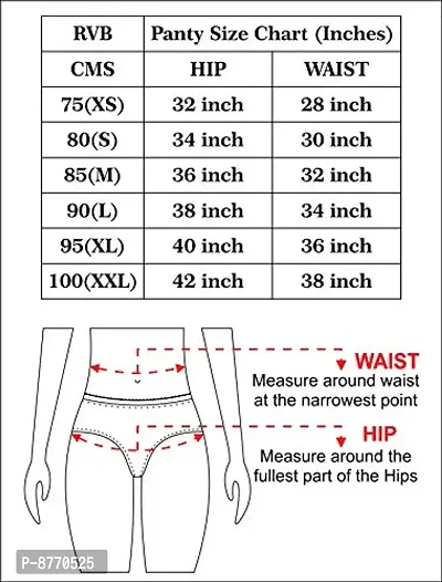 RVB Fashions Women Cotton Panties (Pack of 5) (10--75(5Pcs)_Assorted_75 CM)-thumb2