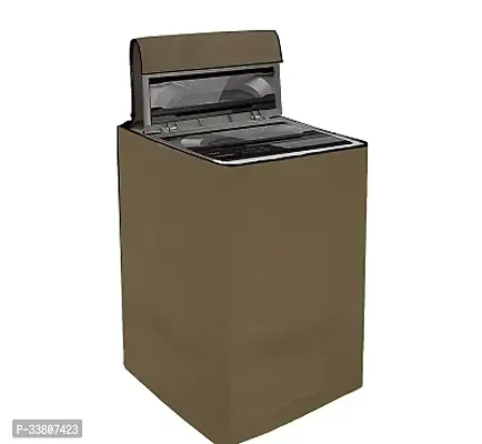 Waterproof Dust-Proof Top Loading Fully Automatic Washing Machine Cover for 6 kg, 6.5 kg,7kg  7.5 kg (59X59X89 cm, Beige)-thumb2