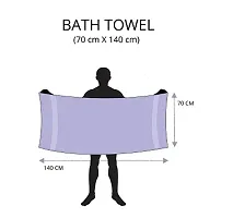 Stylish Cotton Solid Bath Towel-thumb3