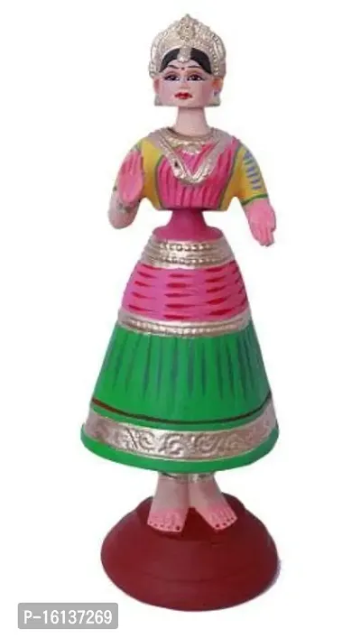 Kondapalli Handcrafted Dancing Doll 12 Inchesmulticolour-thumb0