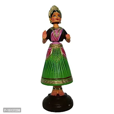 Handmade Tanjorethanjavur Dancing Dollsthalaiyatti Bommai Dancing Girl, 13 Inch