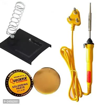 Vincentvolt Made In India Combo Of 3 In One Soldering Iron With Stand And Paste