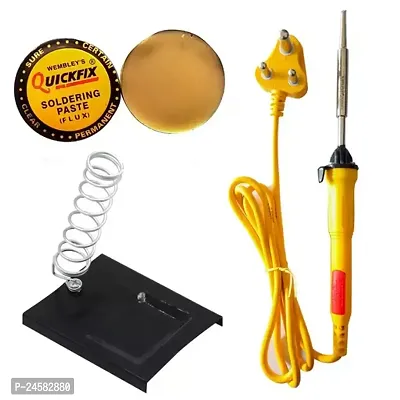 Vincentvolt Made In India Combo Of 3 In One Soldering Iron With Stand And Paste