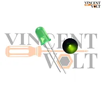 Vincentvolt 5mm Green Color LED lights pack of 5 pieces-thumb1