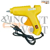 60watt Yellow Color Hard plastic Body Stainless Steel Nozzle Hot Melt Glue Gun With Light Indicator-thumb1