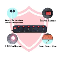 5 Extension Board with 5 Universal Sockets, 1.5 Meter, 1000 Watts, Child Safety Shutter-thumb1