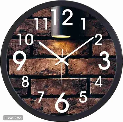 Designer Brown Plastic Analog Wall Clock-thumb0