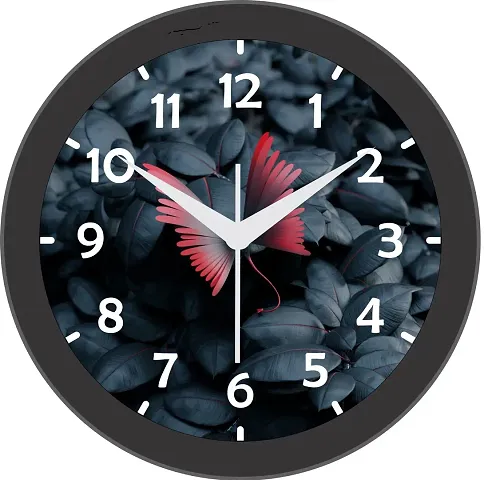 Designer Plastic Analog Wall Clock For Home Decoration