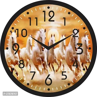 Designer Brown Plastic Analog Wall Clock-thumb0