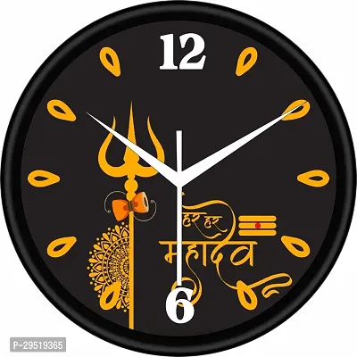 Designer Black plastic Analog wall clock