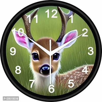 Designer Black plastic Analog wall clock