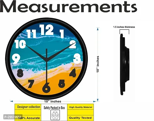 Designer Black plastic Analog wall clock-thumb2