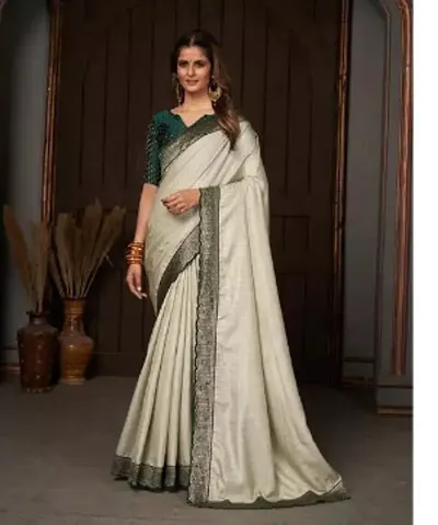 Stylish Art Silk Saree With Blouse Piece For Women