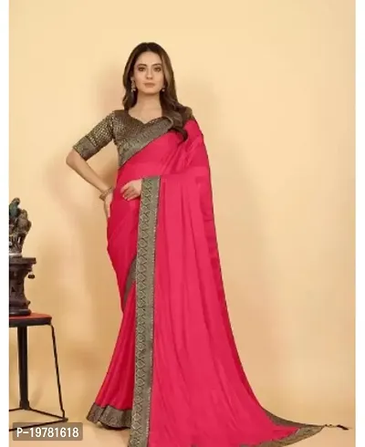 Stylish Art Silk Saree With Blouse Piece For Women