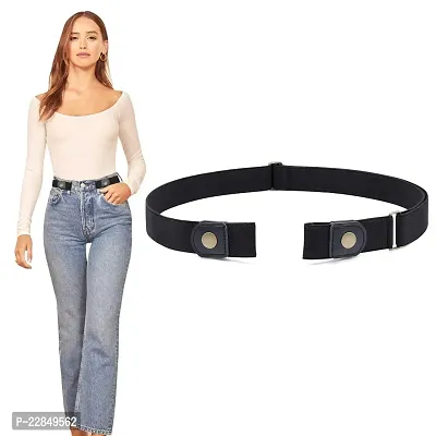 HORBAC Women  Men No-Buckle Belt | Invisible Stretch Belt | Buckle-Free Elastic Belt for Jeans Pants and Dress-thumb0
