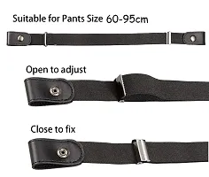 HORBAC Women  Men No-Buckle Belt | Invisible Stretch Belt | Buckle-Free Elastic Belt for Jeans Pants and Dress-thumb2
