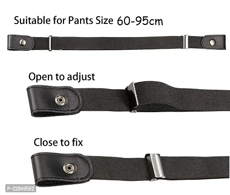 HORBAC Women  Men No-Buckle Belt | Invisible Stretch Belt | Buckle-Free Elastic Belt for Jeans Pants and Dress-thumb4