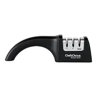 Chef'sChoice 4633 AngleSelect Diamond Hone Professional Manual Knife Sharpener for Straight and Serrated Knives with Precise Angle Control Compact Footprint Made in USA, 3-Stage, Black-thumb4