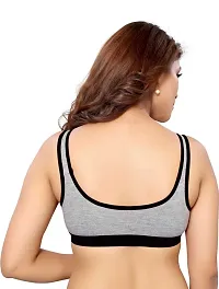 Women's Lightly Padded Sports Cotton Bra for Women/Girls Size-thumb1