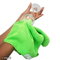 Automotive Microfibre Towels for Car Bike Cleaning Polishing Washing  Detailing (GREEN YELLOW PACK OF 2))-thumb1