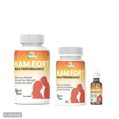 Kam Fort Sex 200g Powder, 60 Capsules, 30ml Oil