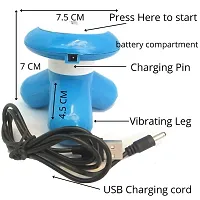 Mini Portable Vibratory Body Massager with cord or cordless (battery not included) for body pain and relaxation-thumb2