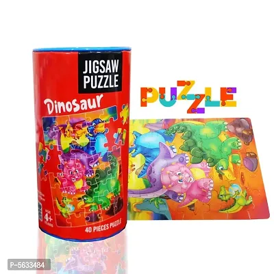 MUREN Jigsaw Puzzles for Kids (40 Pieces) - Multicolor (Dinosaurs)-thumb0
