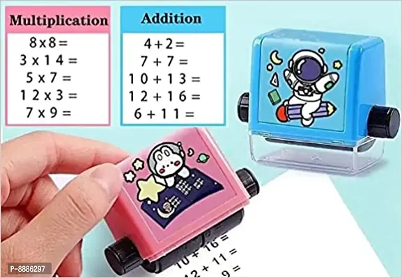 Modern Math Roller Division Addition Stamp for Kids Early Education Pack of 2