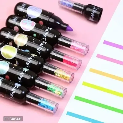 Bottle Shape Highlighters 6 Pcs/Set- Marker Pens market-Multicolor