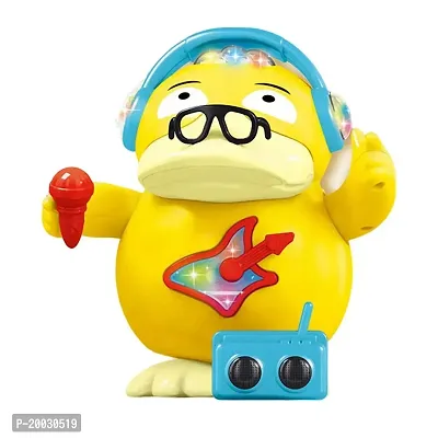 Muren Dancing and Singing Duck Toy with Light and Action Toy, Cartoon Duck-Birthday Gift/Return Gift -Yellow
