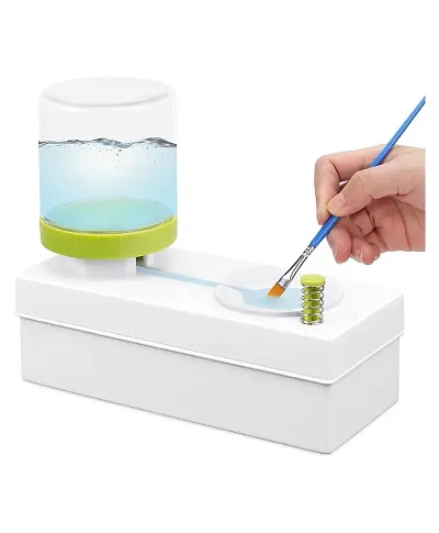 Muren Portable Paint Brush Cleaner And Rinser Running Water Cycle Paint Brush Scrubber Cleaning Tool for Acrylic Watercolor and Water Based Paints-Multicolor