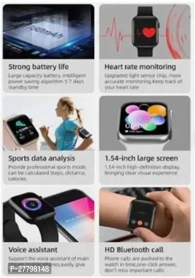 T500 New Bluetooth Smartwatch Touch Screen Smart Fitness Band Watch with Heart Rate Activity Tracker Waterproof Body Men  Woman-thumb5