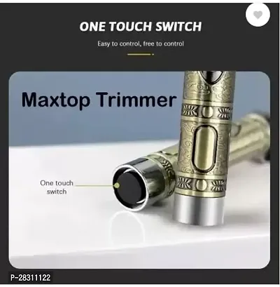 Trimmer Maxtop MP-98  Professional Golden Metal Body Trimmer kit K42 Trimmer 120 min Runtime 4 Length Settings  (Gold)-thumb2